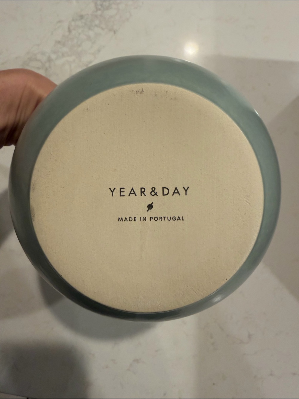Ceramic Candle Holder in Sage Green